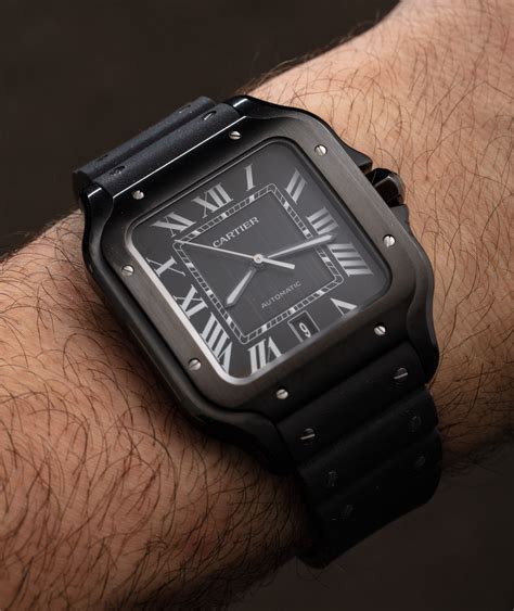 cartier santos black.